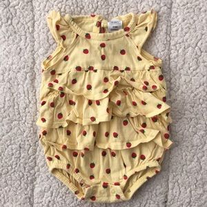 Snuggles Strawberry onesie. 3-6months.